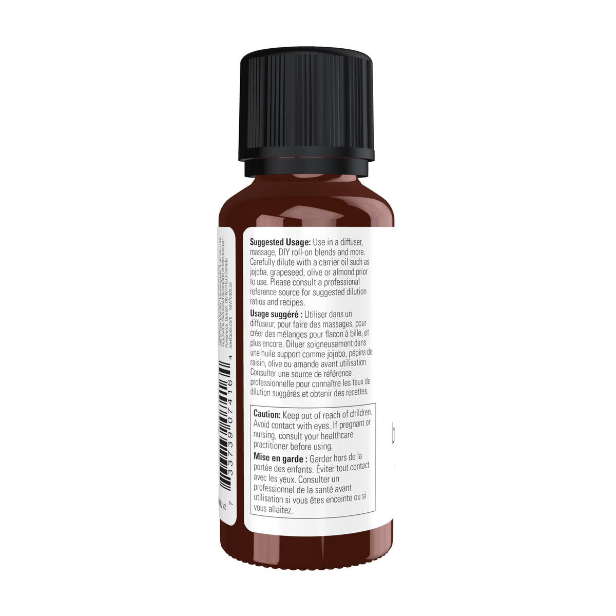 NOW Essential Oils, Black Pepper Oil, Undiluted, Steam Distilled, 1 fl. oz