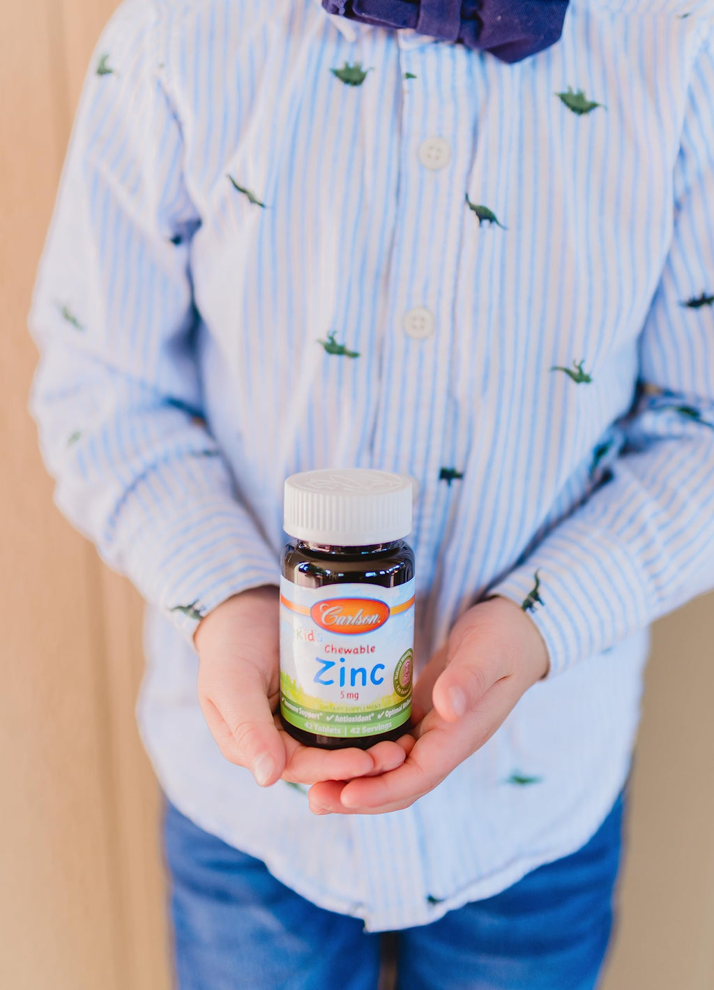 Carlson Kid's Chewable Zinc, 5 mg, Optimal Wellness, 42 Chewable Tablets