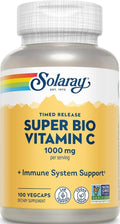 SOLARAY Super Bio Buffered Vitamin C 1000 mg Time Release, 100 VegCaps