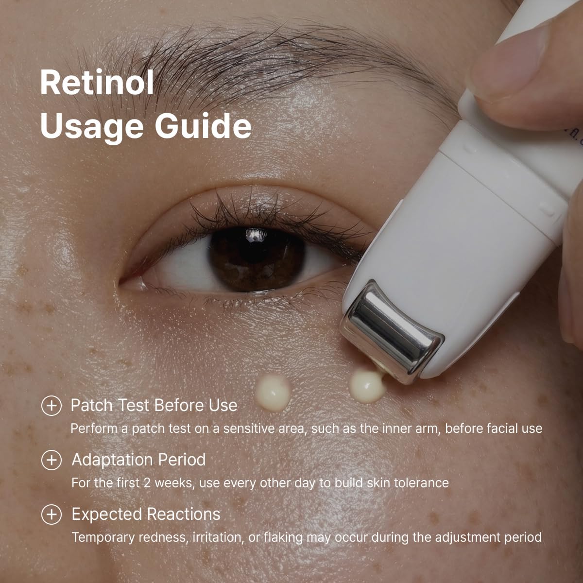 Dr.Althea Retinol Flat Iron Eye Roller, Korean Vegan Skin Care, 0.84 fl oz