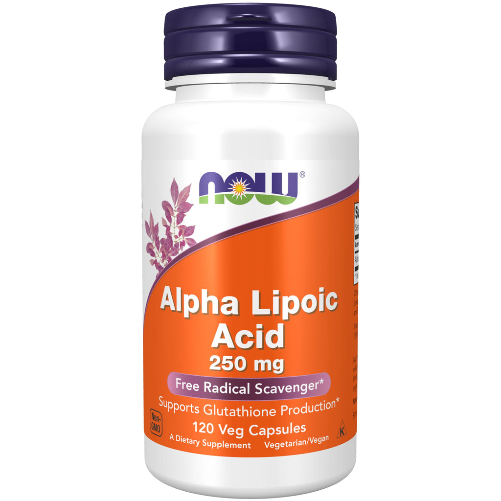 NOW Foods Supplements, Alpha Lipoic Acid 250 mg, Free Radical Scavenger, 120 Veg Capsules
