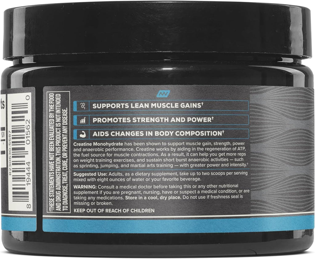 ONNIT Creatine Monohydrate Powder, IGEN™ Non-GMO Tested – 5g Premium Creatine for Muscle Strength, Power & Lean Mass, Supports Brain Health & Cellular Energy, Unflavored, 30 Servings, 5.29 oz 2-Pack