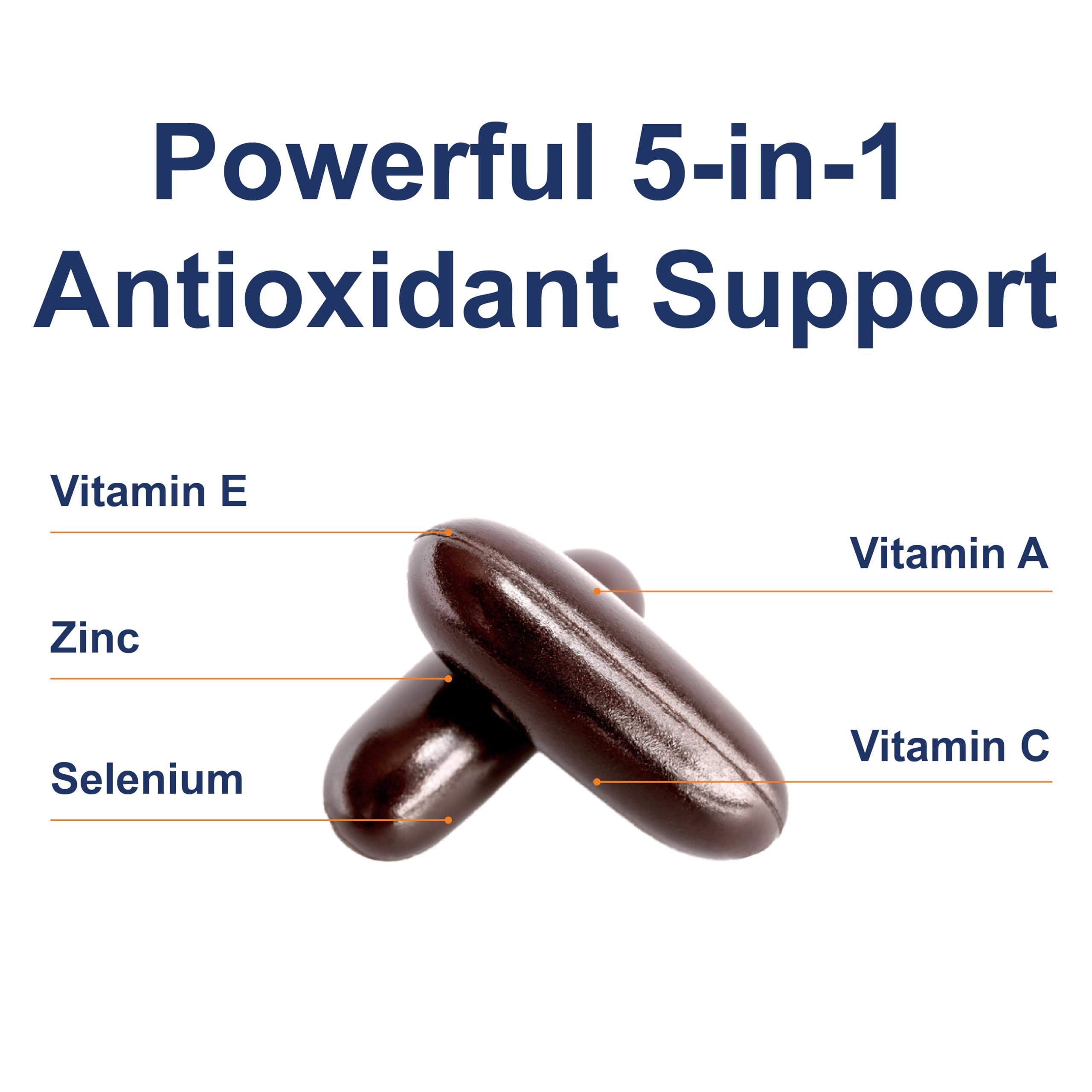 Carlson ACES + Zn, Multivitamin with Zinc, Cellular Health, 120 Softgels
