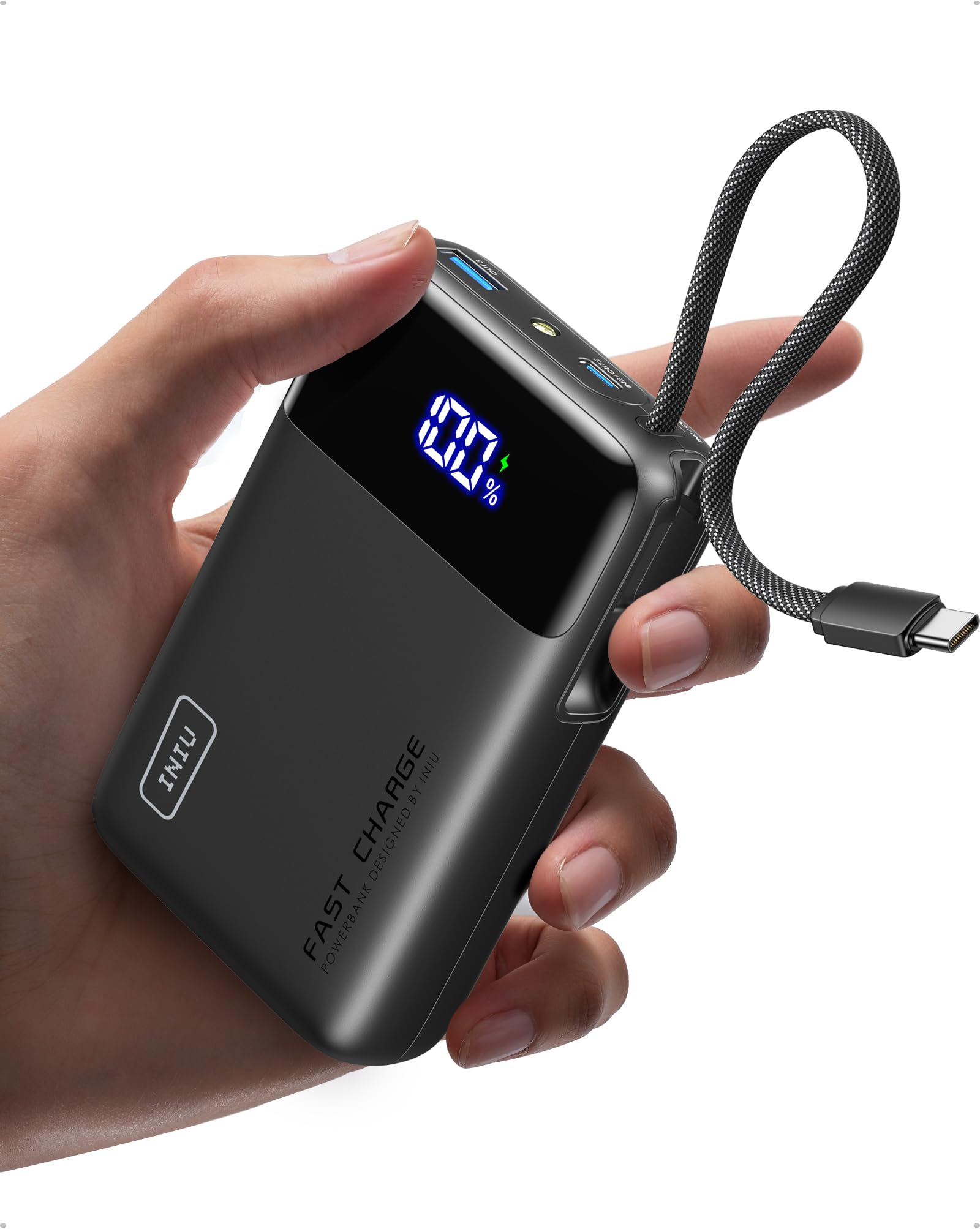 INIU 20000mAh Portable Charger, Smaller 45W Fast Charging Travel Power Bank