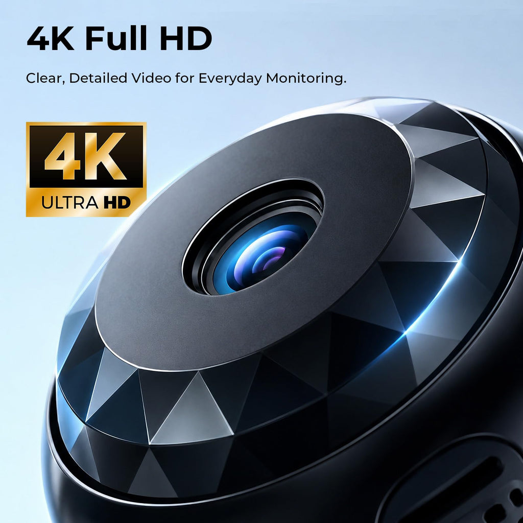 ZOGGCOX 4K Hidden Camera, Mini WiFi Nanny Cam with Motion Detection & Night Vision (Black) | Spy Cam Indoor for Baby Pets Security with App Control