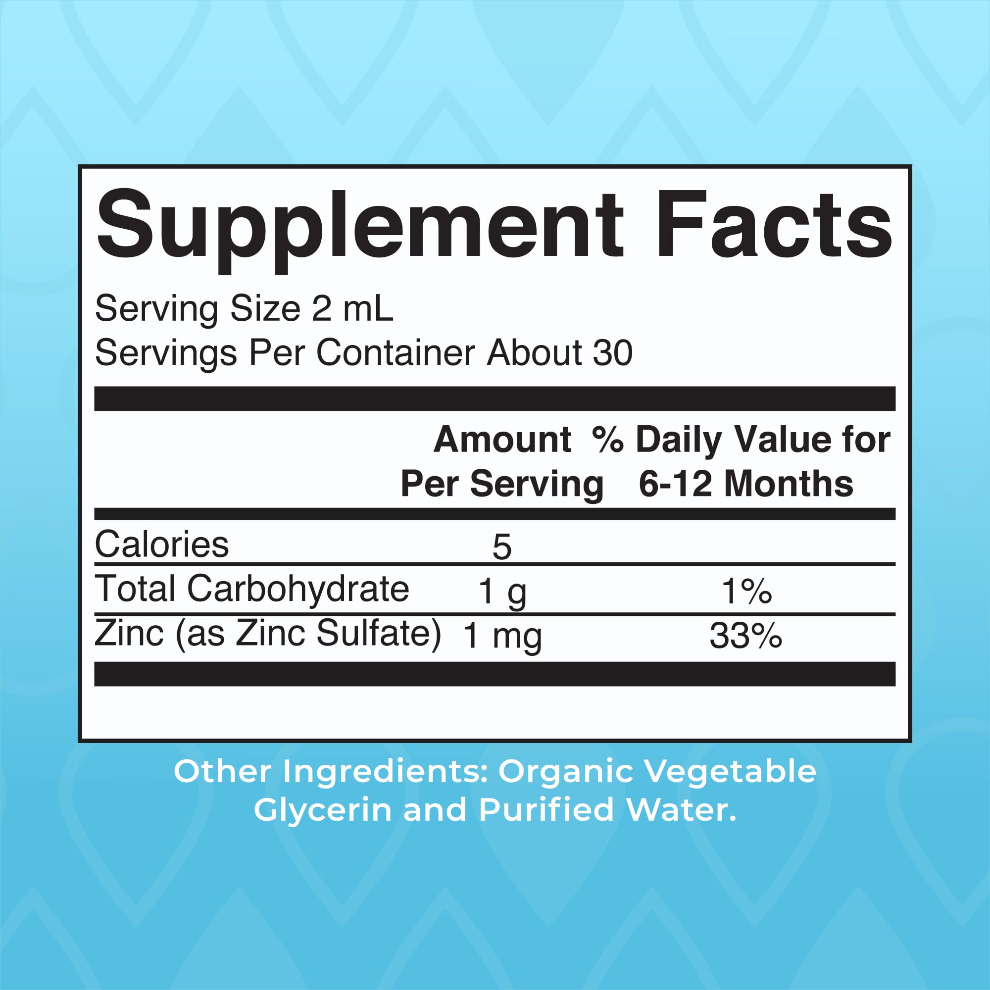 MaryRuth's USDA Organic Liquid Zinc Drops for Infants 6-12 Months, 2oz