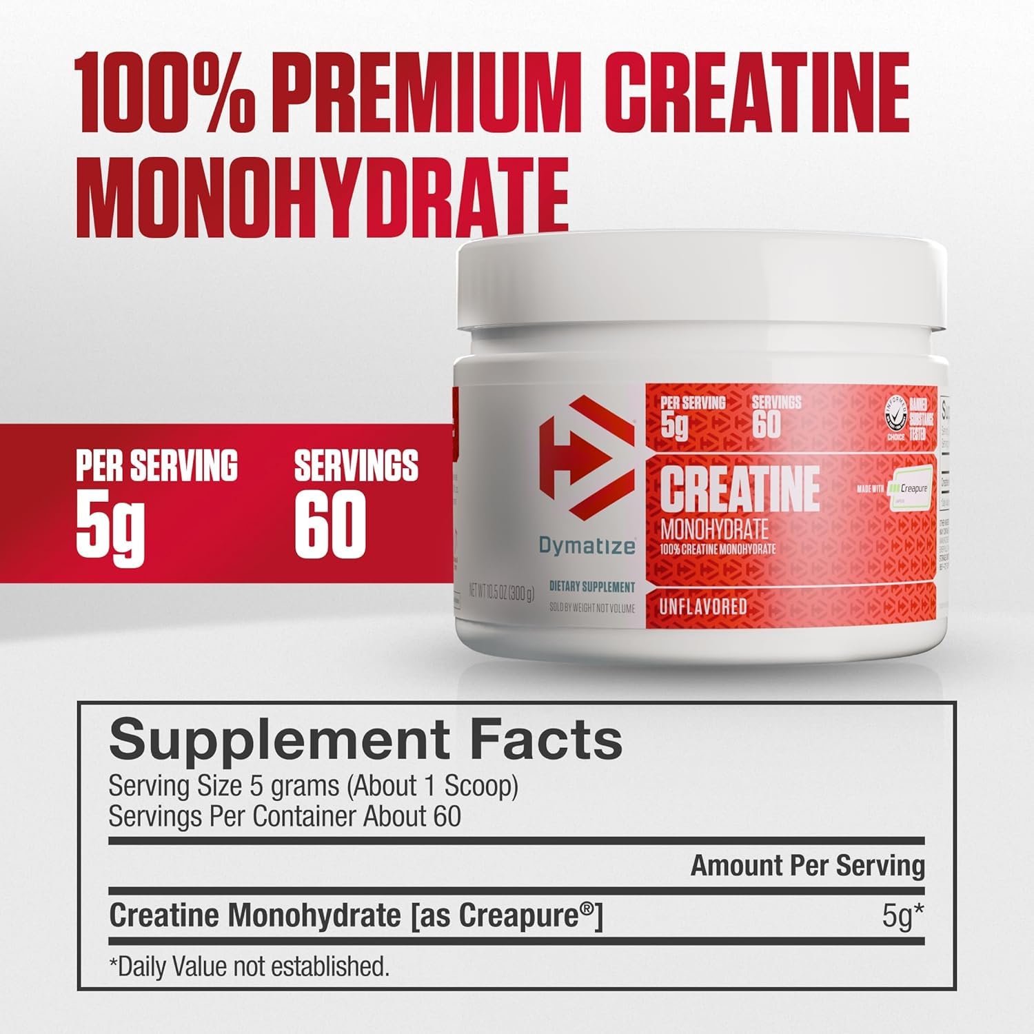 Bundle of Dymatize Energyze Pre Workout Powder and Creatine Monohydrate Combo for Training and Recovery