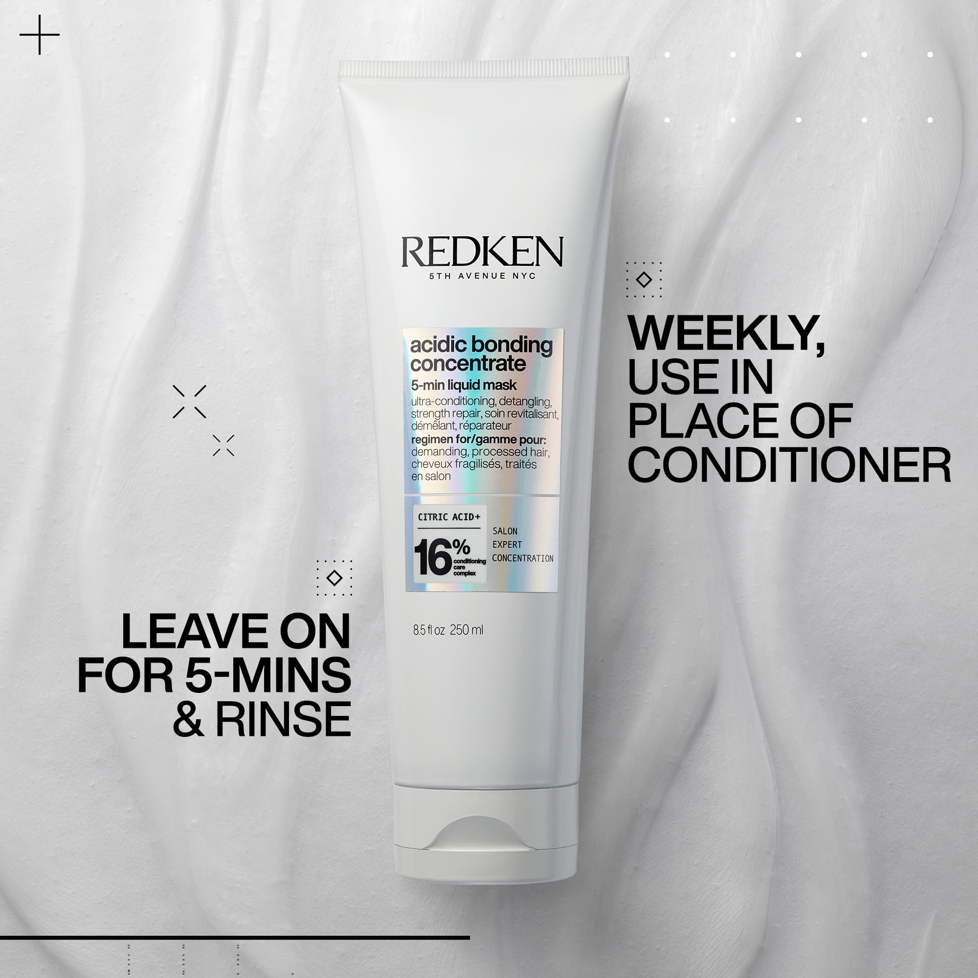 Redken Acidic Bonding Concentrate Mask – For Damaged Hair, 1 fl oz