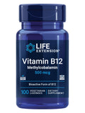 Life Extension Vitamin B12 Methylcobalamin 500mcg - Vitamin B12 Supplement for General Energy and Brain Health - Sugar Free Vegetarian Lozenges Dissolve in Your Mouth - Once Daily - 100 Count