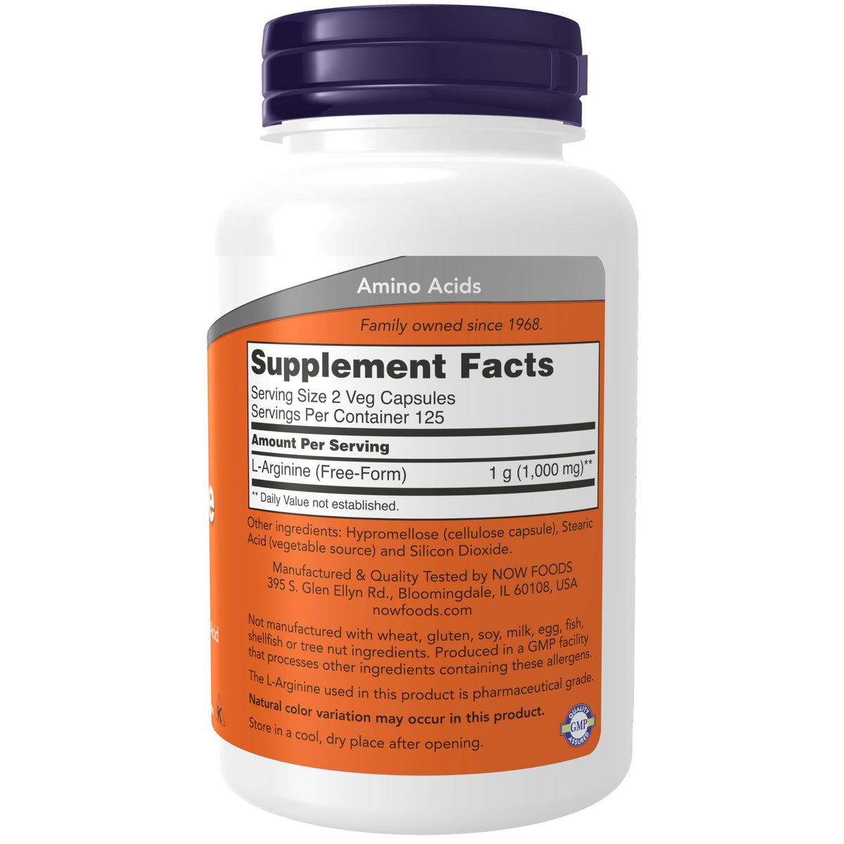 NOW Supplements, L-Arginine 500 mg, Amino Acid, 250 Veg Caps