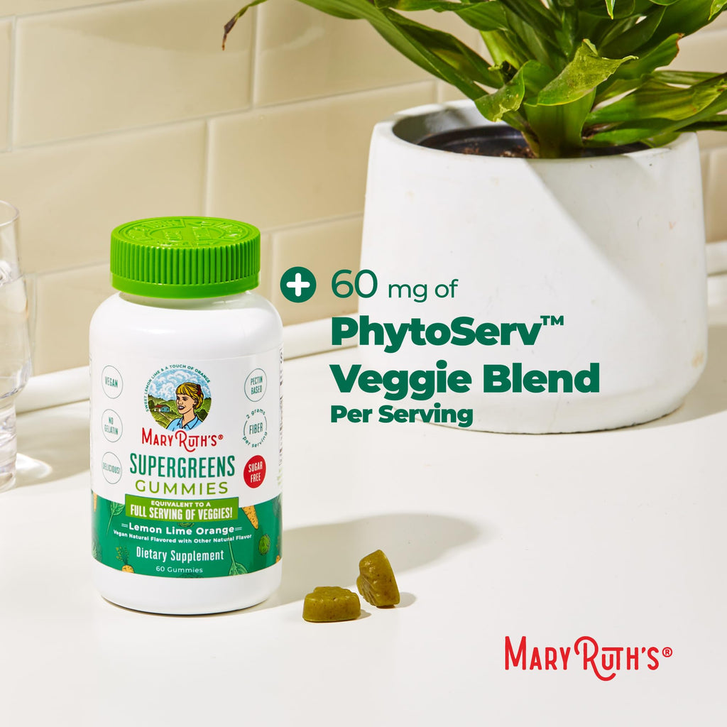 MaryRuth's Super Greens, Naturally-Occurring Quercetin, Spirulina, 60 Count