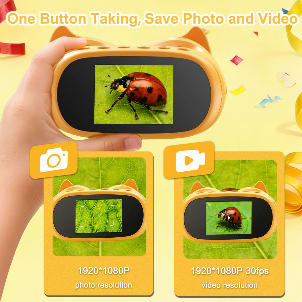 1000X Handheld Digital Microscope for Kids & Binoculars, STEM Toys, 2 in 1
