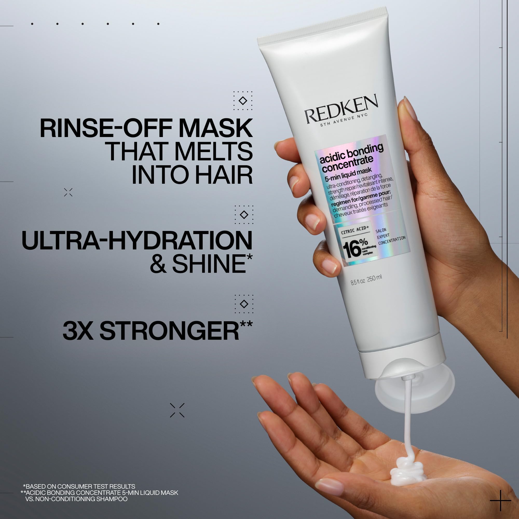 Redken Acidic Bonding Concentrate Mask – For Damaged Hair, 1 fl oz