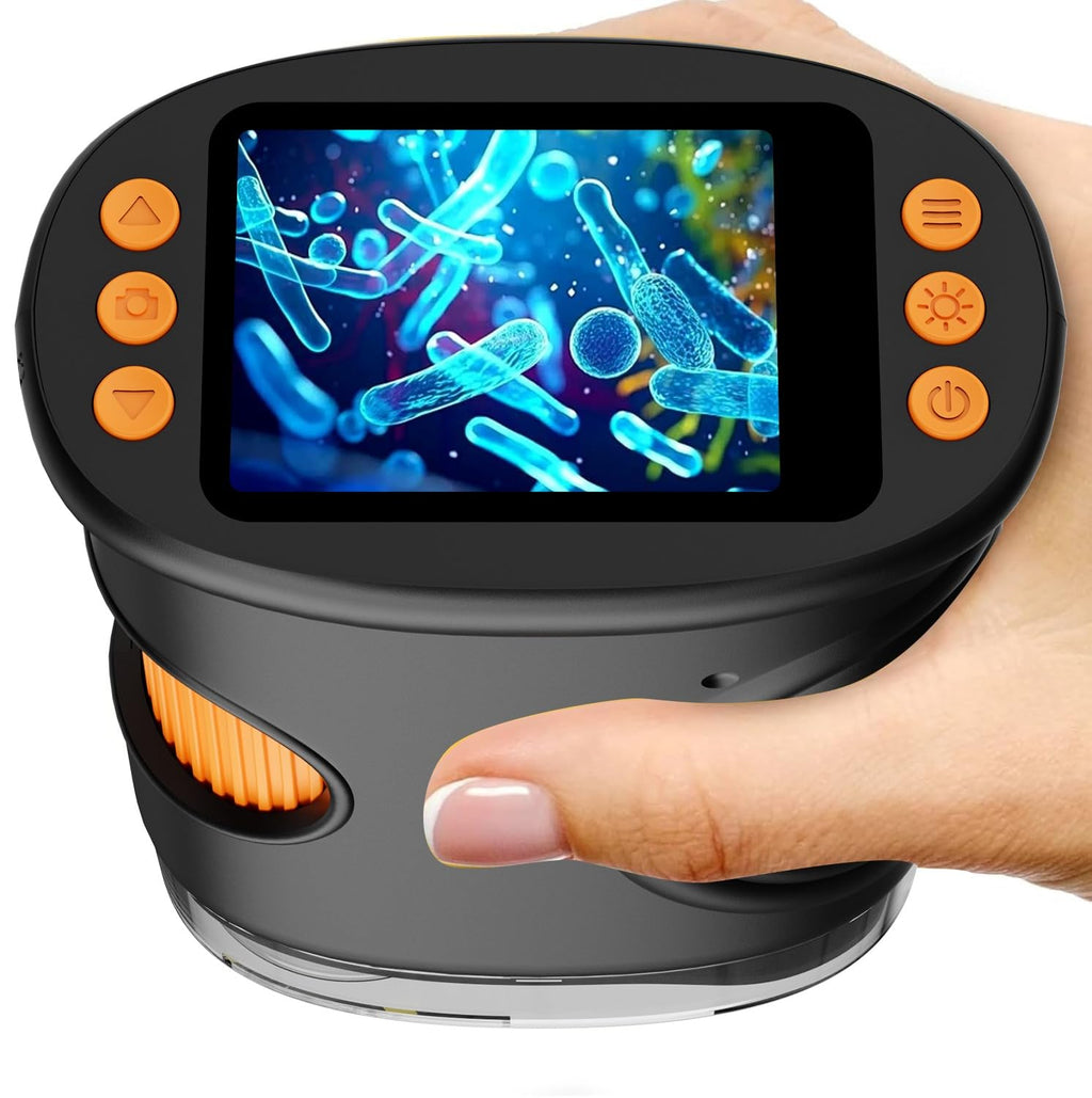 Microscope with Lights, Handheld Digital Coin Magnifier for Collectors