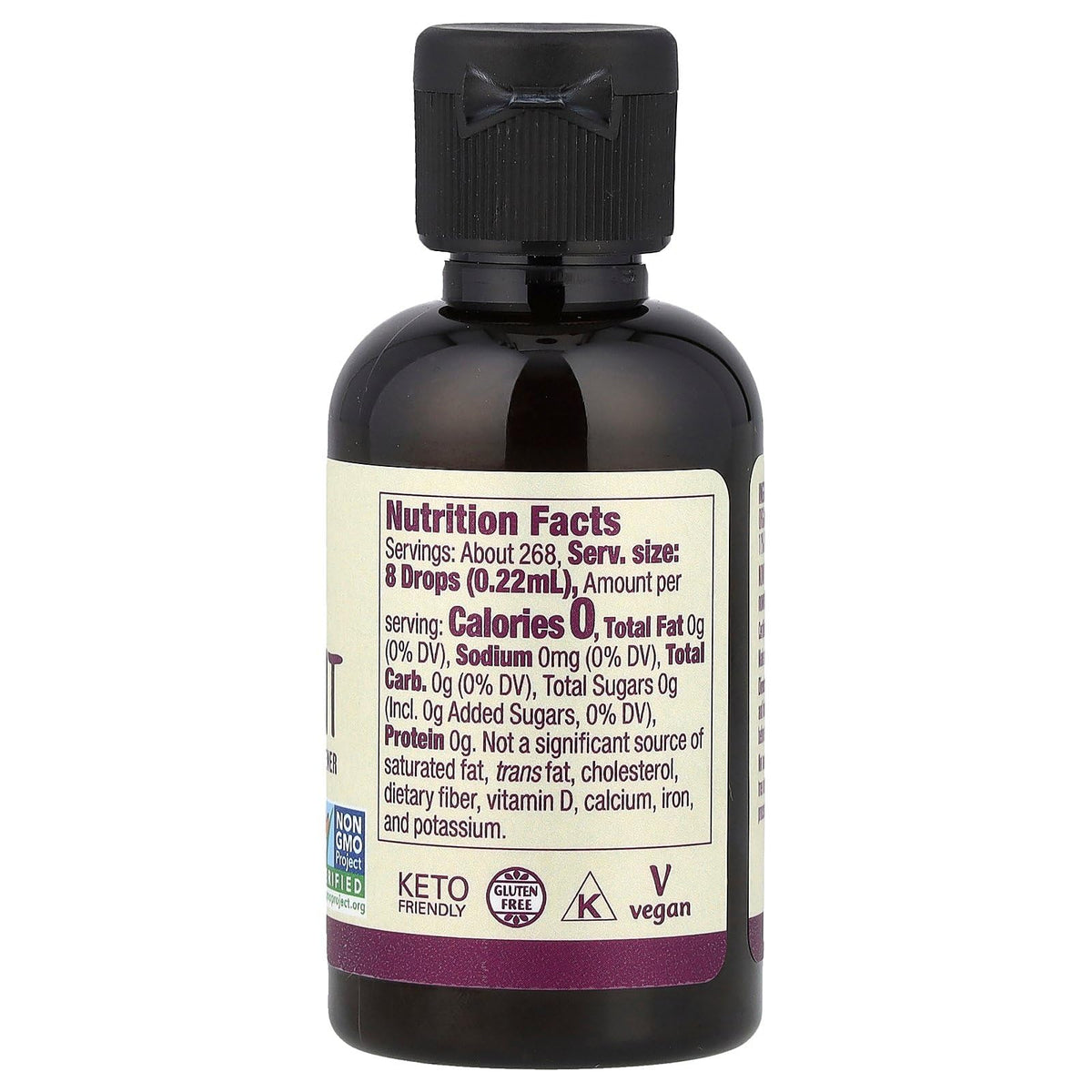 NOW Foods, Certified Organic Monk Fruit Liquid, Zero-Calorie Liquid Sweetener, Non-GMO, Low Glycemic Impact, 2-Ounce
