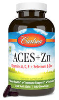Carlson ACES + Zn, Multivitamin with Zinc, Cellular Health, 360 Softgels