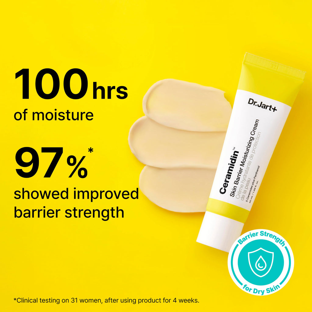 Dr.Jart+ Ceramidin Skin Barrier Korean Face Cream Moisturizer with Ceramides and Panthenol | Korean Skin Care, 1.69 Fl Oz
