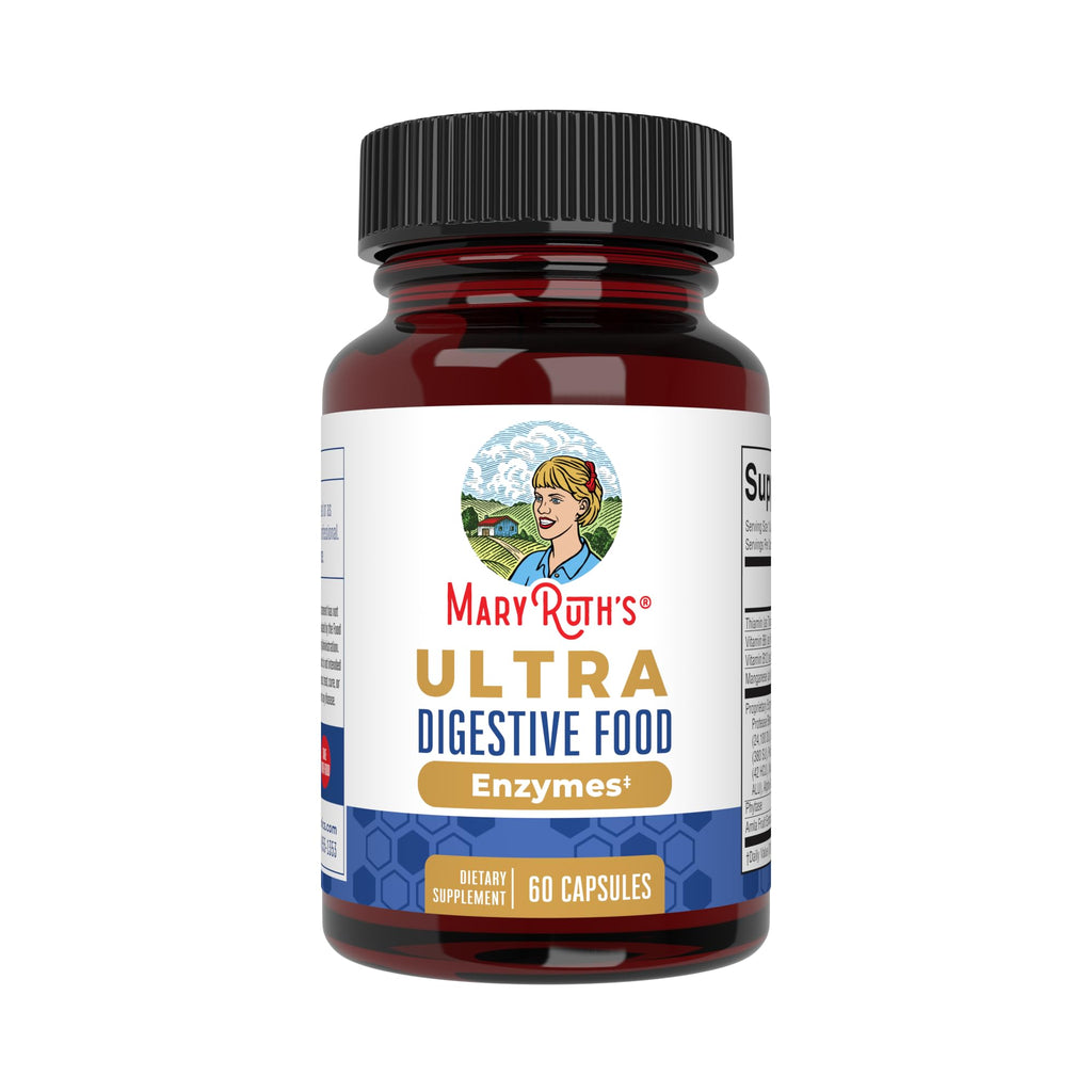 MARYRUTH'S Ultra Digestive Enzymes, Gut Health Supplement, 60 Count, Lipase