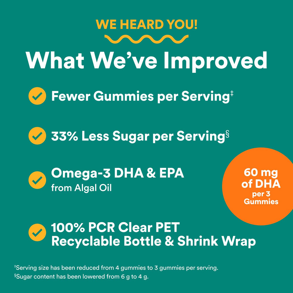 SmartyPants Prenatal Multivitamin Gummies, Omega 3 (DHA/EPA), Methylfolate, Biotin, Vitamin D3, C, Vitamin B12, B6, A, K & Zinc, Gluten Free, 120 Count (40 Day Supply) (Pack of 2)