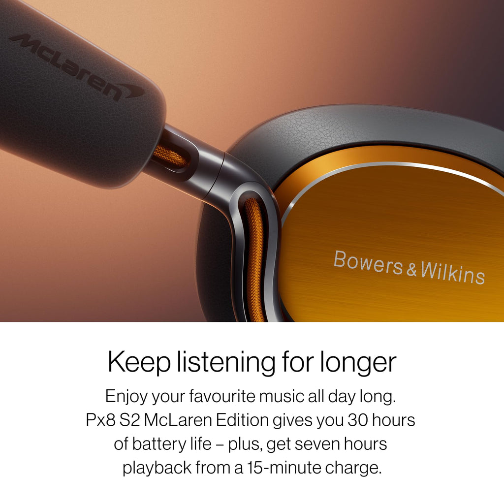 Bowers & Wilkins Px8 S2 Wireless Over-Ear Headphones, McLaren Edition