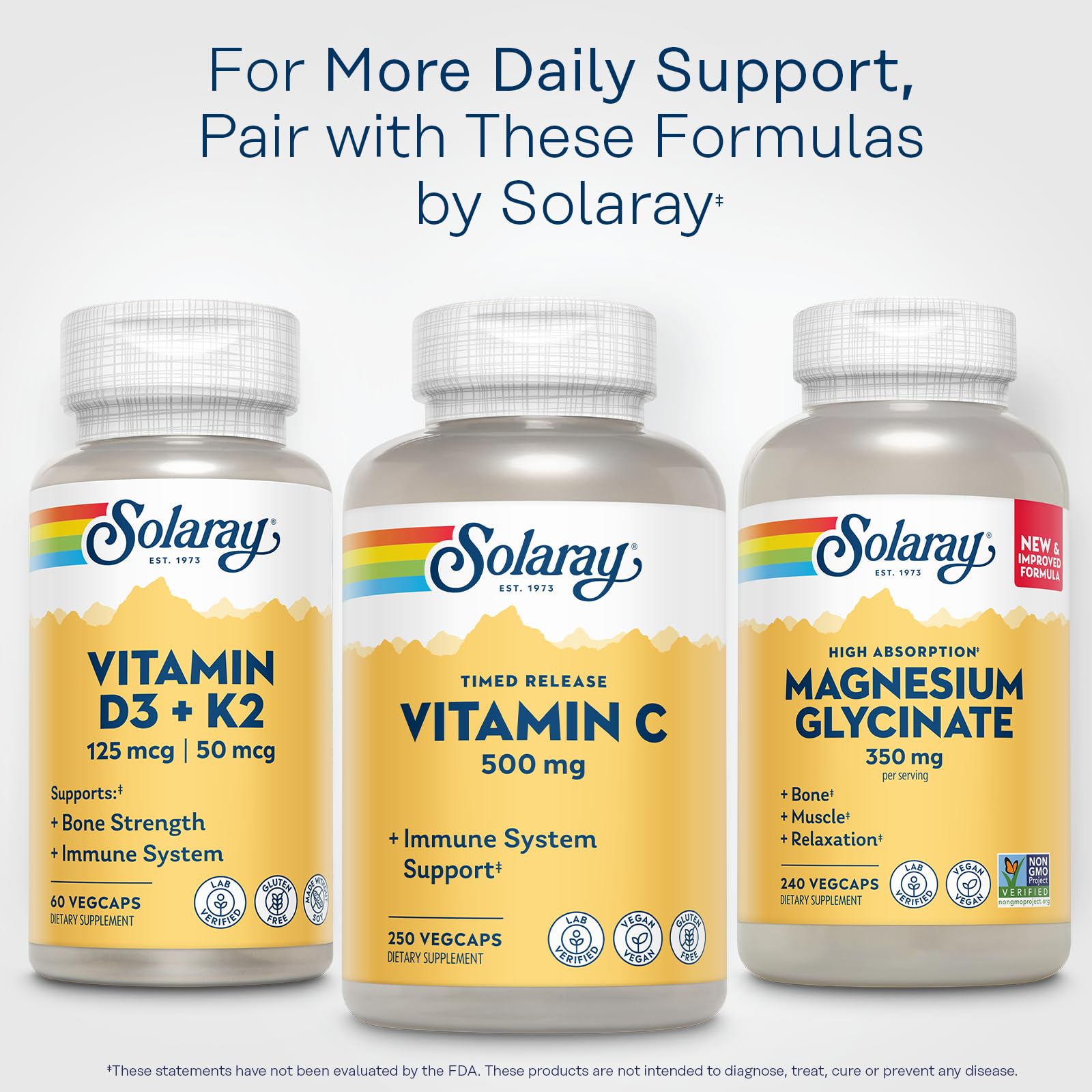 SOLARAY Vitamin C 500 mg Two-Stage Timed-Release, 250 VegCaps