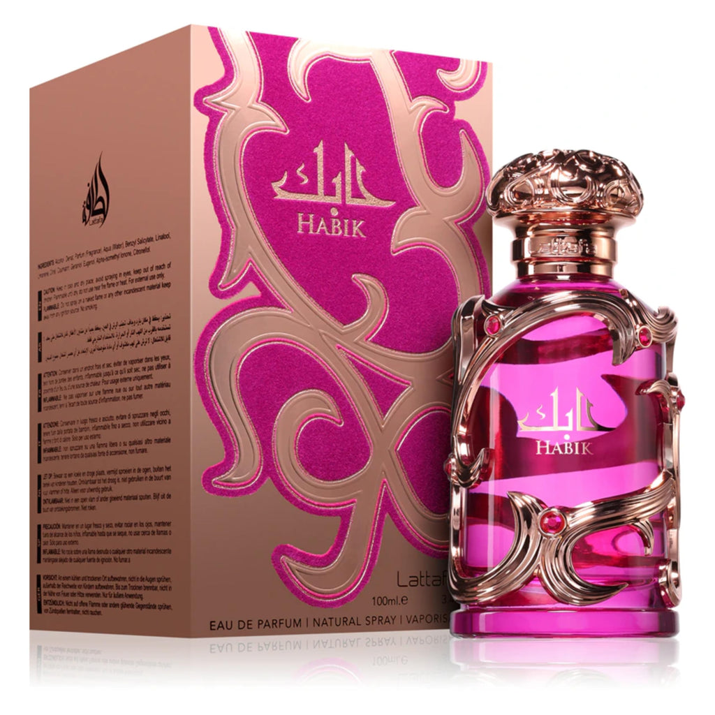 Lattafa Habik – Floral, Fruity, Fresh, Musky – Eau de Parfum Spray Long-Lasting Fragrance for Women, 3.4 Ounce / 100 ml