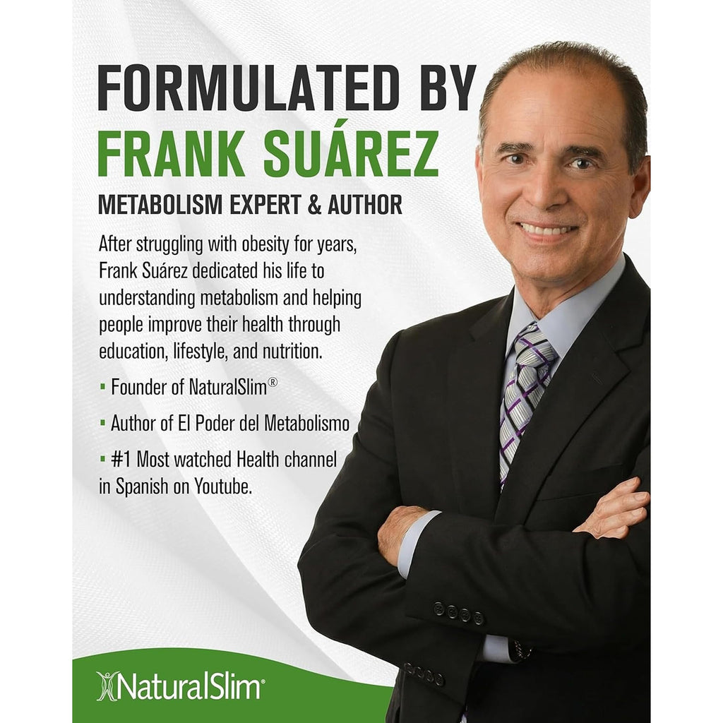 NaturalSlim Natural Appetite Suppressant - Craving Blocker Sugar & Refined Carbs Crave Control - Energy & Metabolism Booster with L Glutamine & Thiamine B1 Supplement - 180 Vegetable Capsules