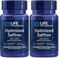 Life Extension Optimized Saffron,Saffron Extract,Saffron-Supplement that Helps You Fight The urge to Snack,Non-GMO,Gluten-Free,Vegetarian,60 Vegetarian Capsules,(Pack of 2)