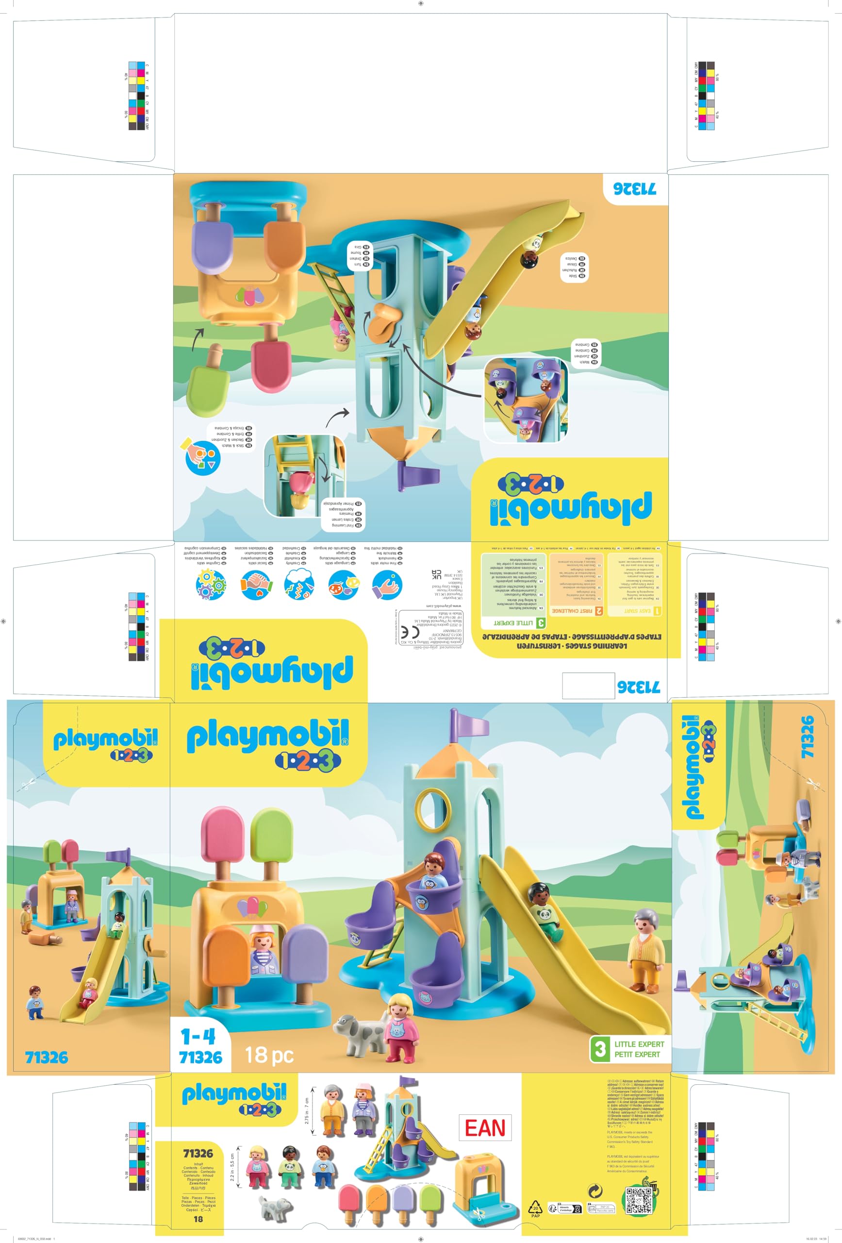 Playmobil 1.2.3: Adventure Tower with Ice Cream Booth