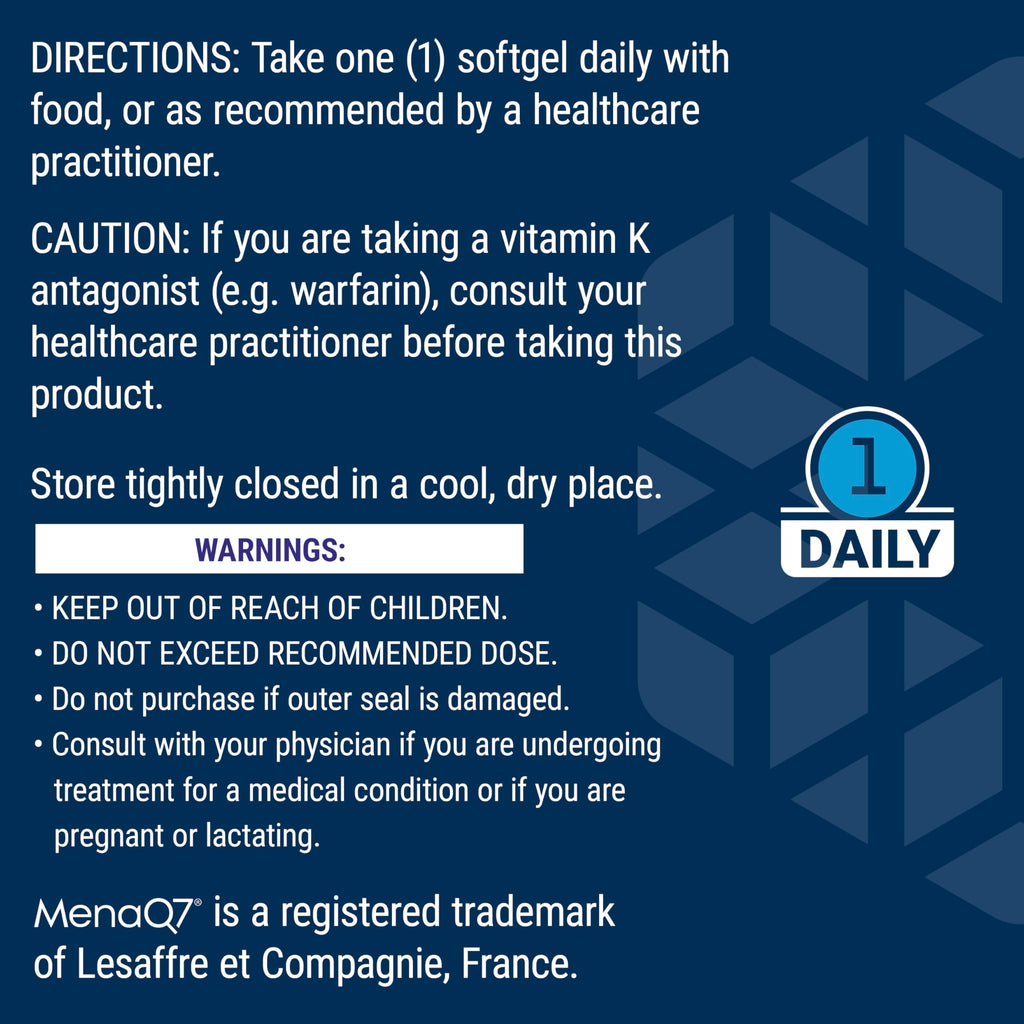 Life Extension Super K, Vitamin K Supplement, 2000 Mcg Vitamin-K and 1180 Mcg Vitamin K2, Heart Health, Once-Daily, 90 Softgels (Pack of 2)