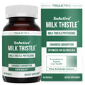 SoActive® Milk Thistle: 10X More Effective Milk Thistle Phytosome, Optimized for Essential Bioactive Silybin A & B Plus Bilear® Artichoke Extract & Bile Enhancer - Liver Support | 60 Servings