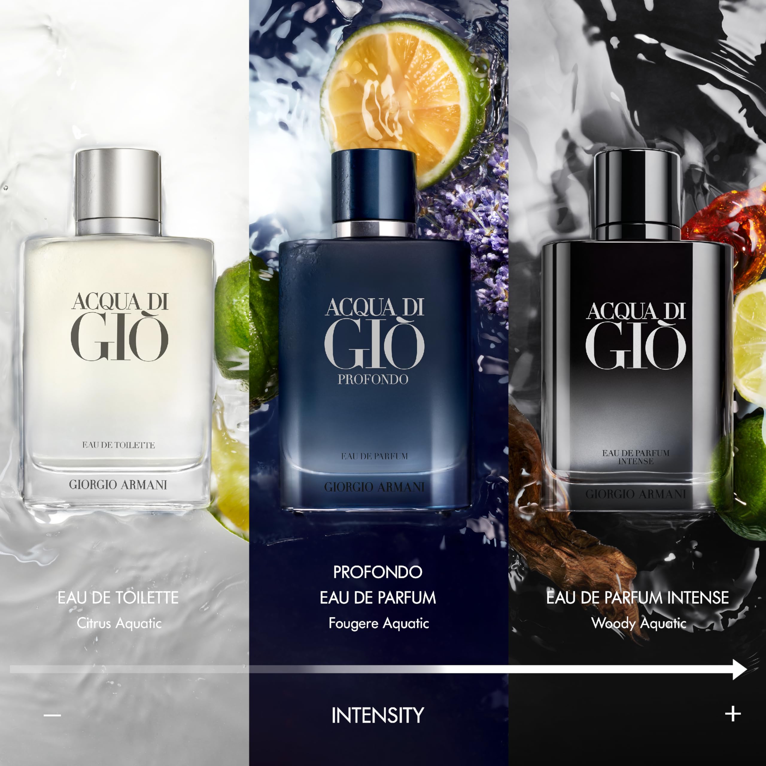 Armani Beauty Acqua di Giò Eau de Parfum Intense - Woody Cologne - 3.3 Fl Oz