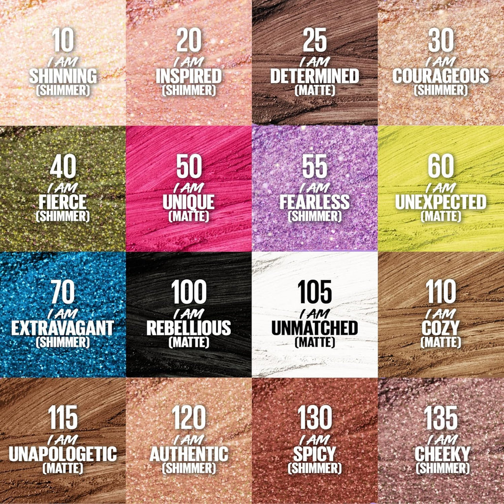 MAYBELLINE Color Tattoo Longwear Multi-Use Eye Shadow Stix, Eye Makeup, I am Shining (Light Pearl Shimmer)