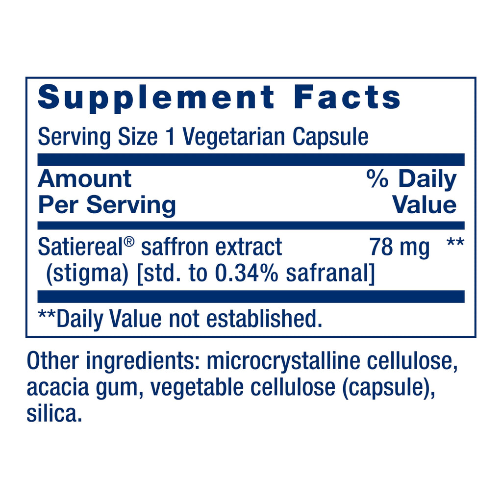 Life Extension Optimized Saffron,Saffron Extract,Saffron-Supplement that Helps You Fight The urge to Snack,Non-GMO,Gluten-Free,Vegetarian,60 Vegetarian Capsules,(Pack of 2)