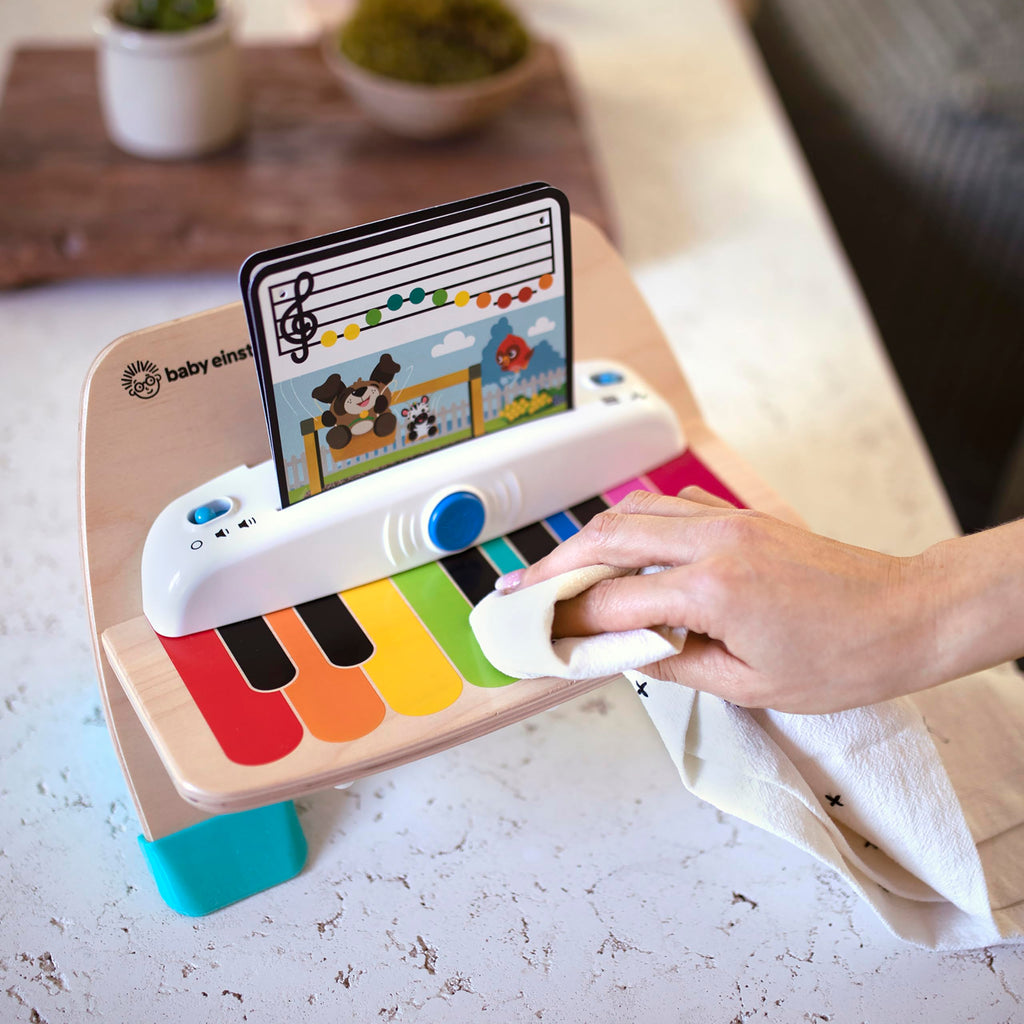 Baby Einstein and Hape Magic Touch Piano Wooden Musical Toddler Toy, Age 6 Months and Up