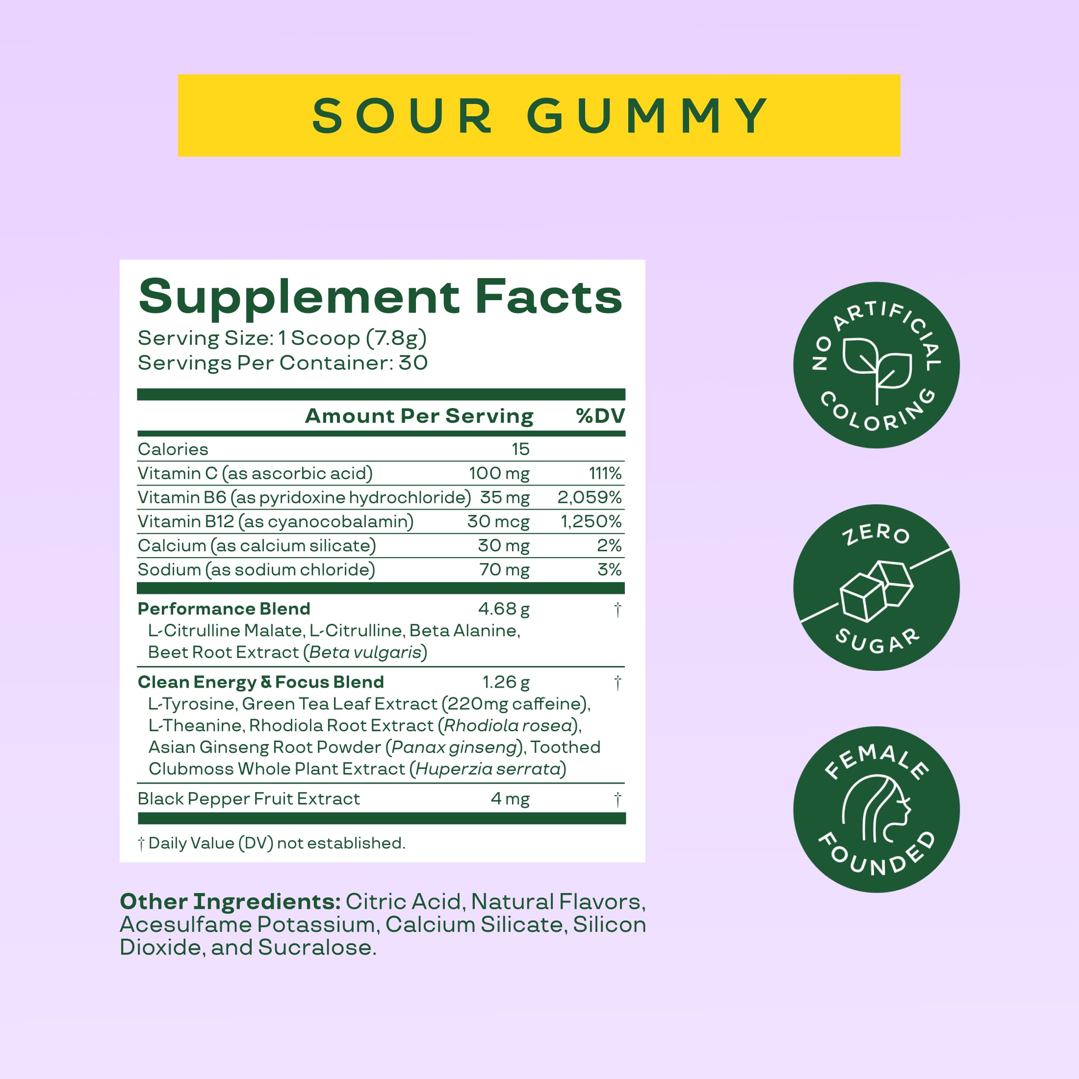 Bloom Nutrition High Energy Pre Workout Powder, Amino Energy with Beta Alanine, Ginseng & L Tyrosine, Natural Caffeine Powder from Green Tea Extract, Sugar Free & Keto Drink Mix (Sour Gummy)