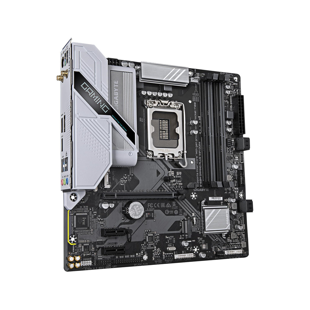 GIGABYTE B760M Gaming Plus WiFi DDR4 LGA 1700 Intel B760 M-ATX Motherboard, 2* M.2, PCIe 4.0, Front USB 3.2 Gen 1 Type-C, 6 GbE LAN, Q-Flash Plus, EZ-Latch