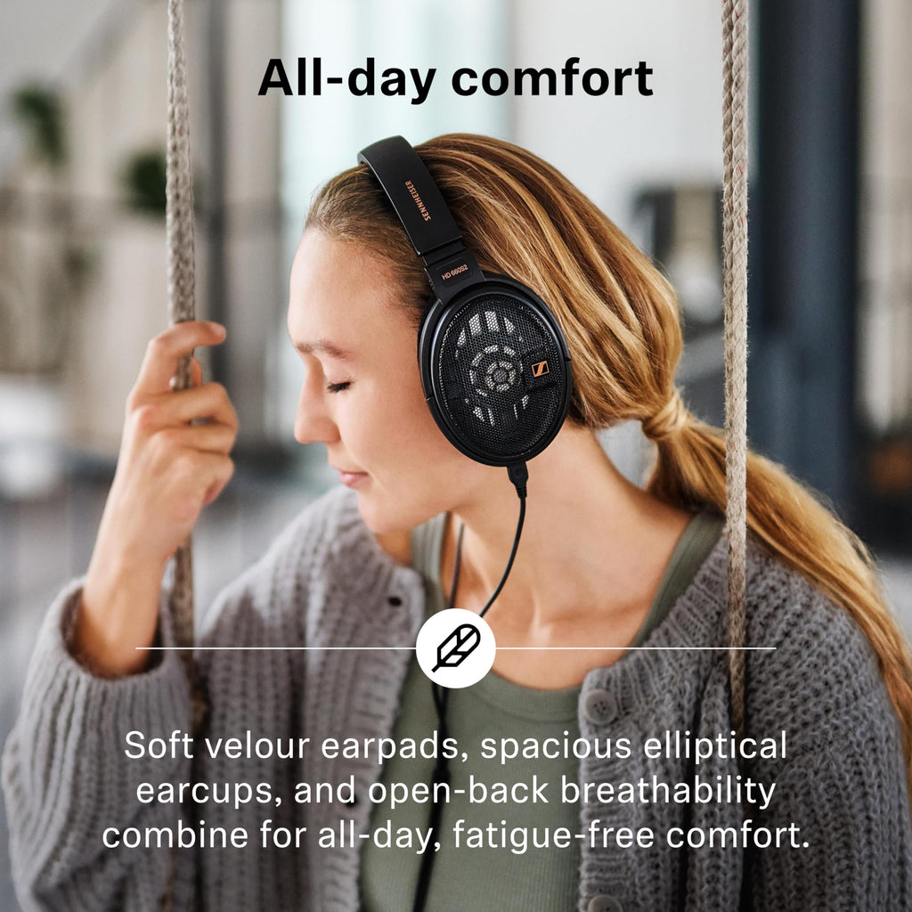 Sennheiser HD 660S2 - Audiophile Open-Back Over Ear Headphones with Deep Bass Extension and Refined Acoustic Performance, Over-Ear Headphones for PC, Music, Gaming, Podcasts, Premium Black