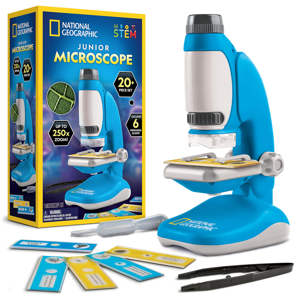 National Geographic Junior Microscope Science Kit with 250x Magnification