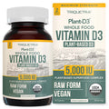 Organic Vitamin D3 5,000 IU - 100% Whole Food & Plant-Based Cholecalciferol Form, 100% Vegan Vitamin D - Enhanced with Prebiotic & Superfood Complex – Organic, Vegan, GMO & Gluten Free (60 Capsules)