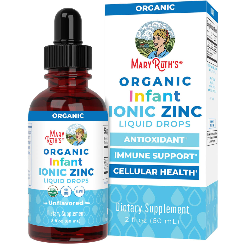 MaryRuth's USDA Organic Liquid Zinc Drops for Infants 6-12 Months, 2oz