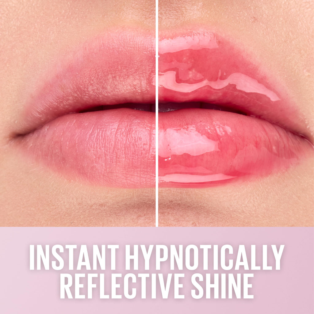 MAYBELLINE Lifter Oil-in-Gel Lip Gloss for Glassy, Bouncy Shine, Hydrating, Tinted Lip Balm and Moisturizer with Hyaluronic Acid and Passionfruit Oil, Sugar Spritz (Sheer Hot Pink)