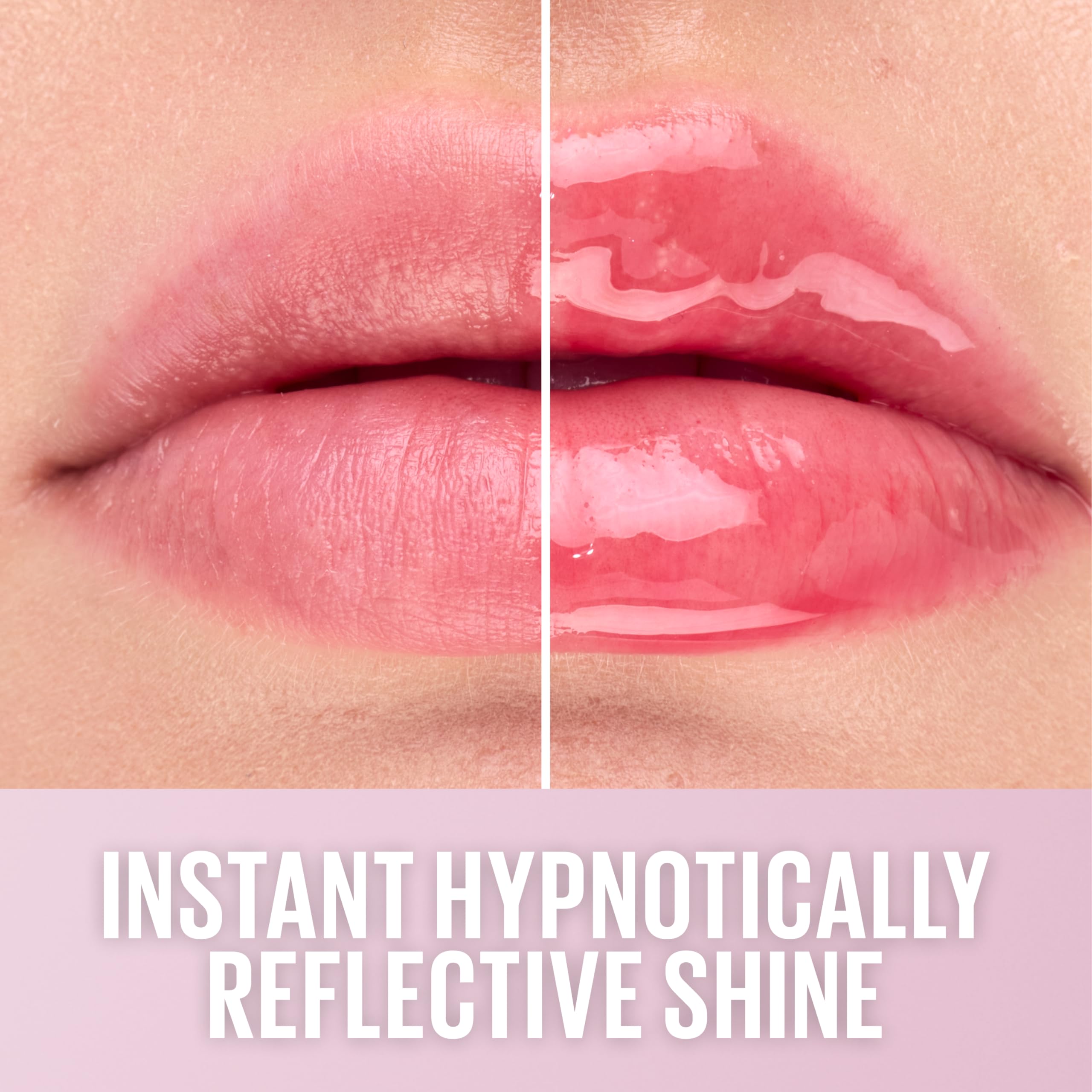 MAYBELLINE Lifter Oil-in-Gel Lip Gloss for Glassy, Bouncy Shine, Hydrating, Tinted Lip Balm and Moisturizer with Hyaluronic Acid and Passionfruit Oil, Sugar Spritz (Sheer Hot Pink)