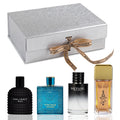 A CENTER Men's Cologne Gift Set 4 x 3.4 FL oz|Luxury perfume with Premium Presentation Box|Perfect Valentine's Day Gift Him|Long Lasting Fragrance(ValiantMen&VintageHero&1Billion&Salvang)