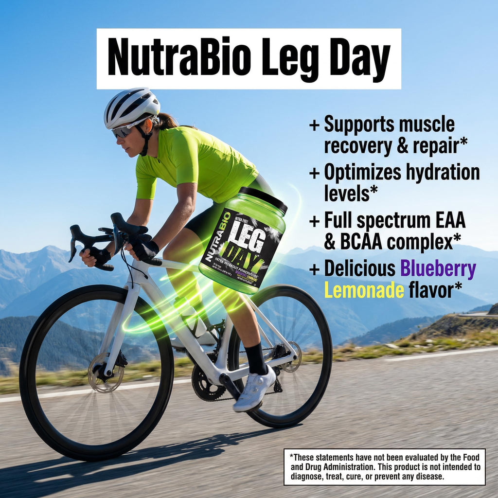NutraBio Leg Day Intra Workout Powder – Advanced Carb Supplement with Cluster Dextrin & Electrolytes – Carb Powder with EAAs/BCAAs – Cyclic Dextrin for Performance – Blueberry Lemonade, 20 Servings
