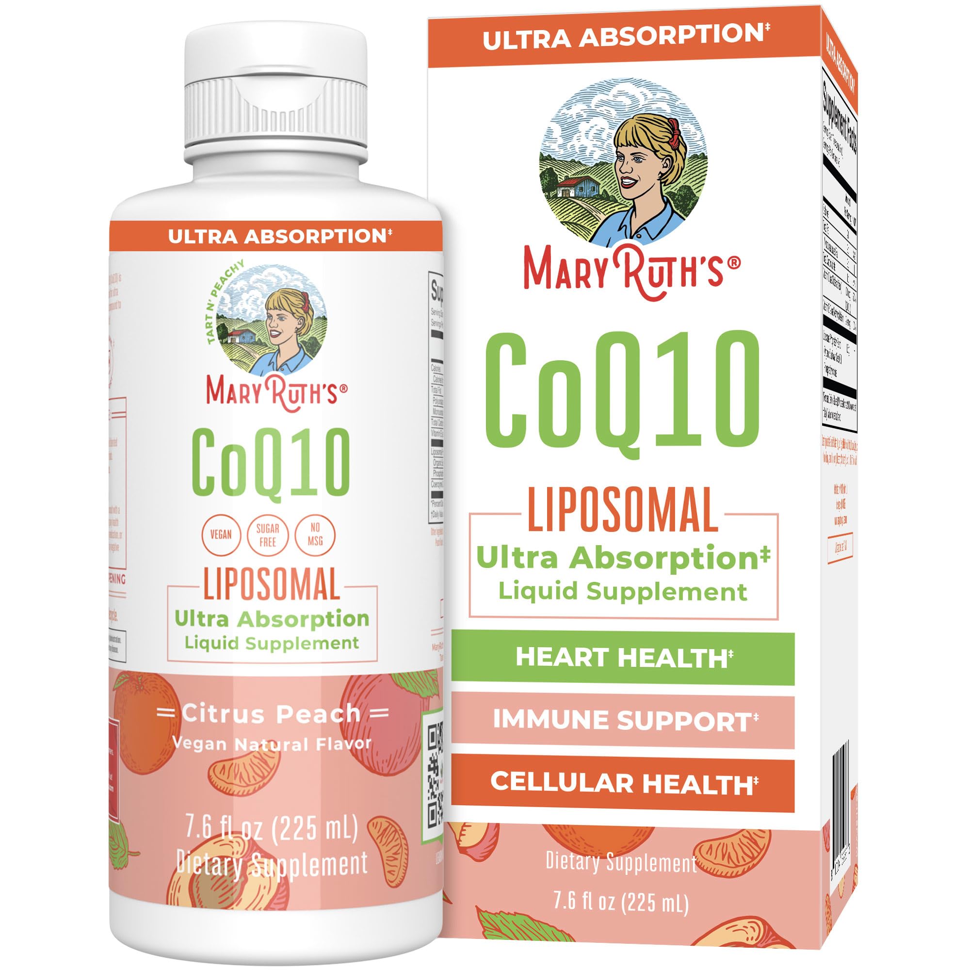 MARYRUTH'S CoQ10 Liquid Liposomal, 45 Servings, Immune Support Supplement