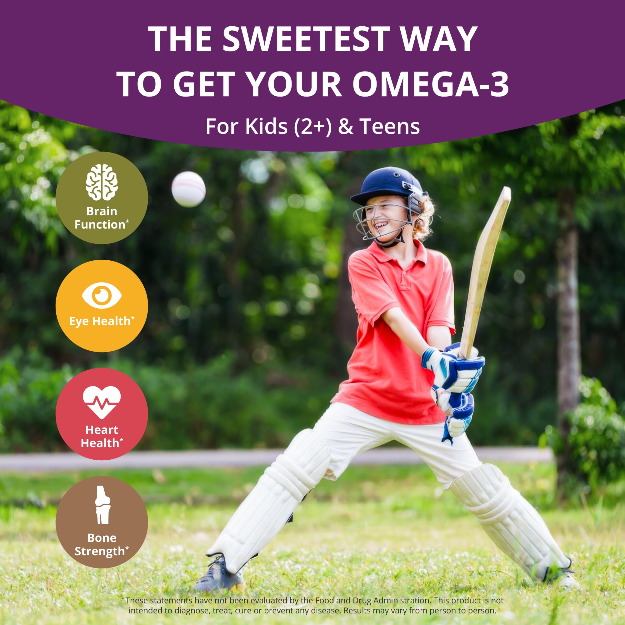 Omega 3 Gummies & Probiotic Gummies Bundle - Brain Growth, Eye Health, Digestive Support in Kid-Friendly Gummies