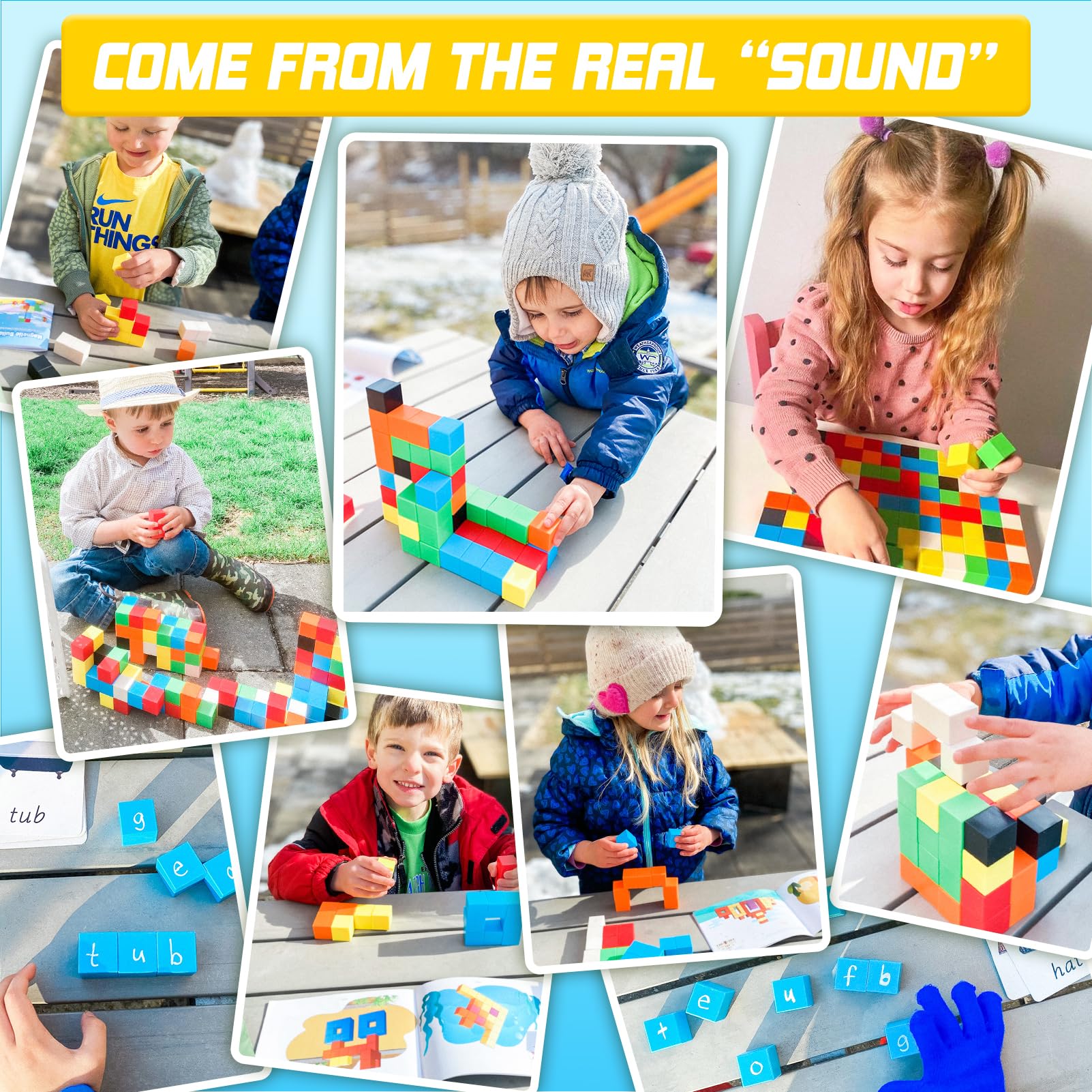 48PCS Large Magnetic Blocks, Magnet Building Cubes for Toddler 3+ Boy Girls