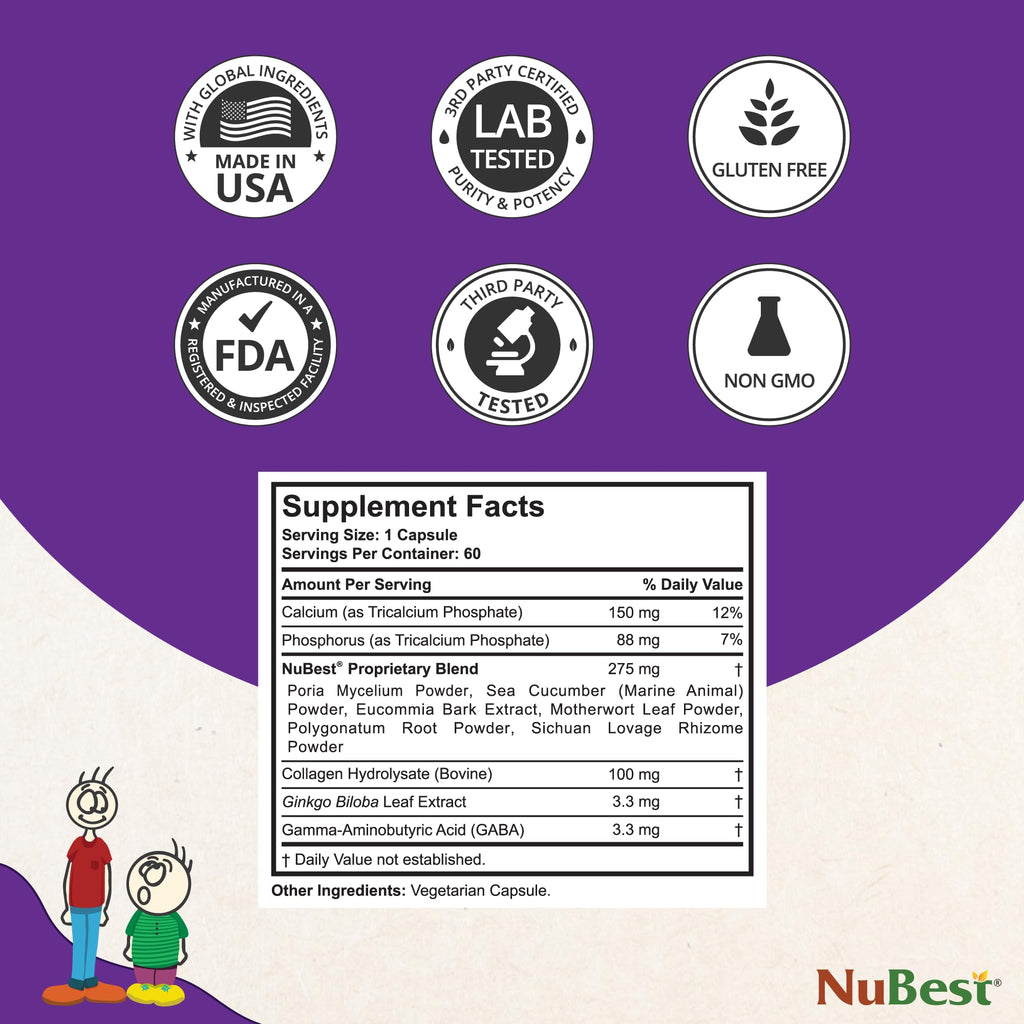 NuBest Bundle Tall 10 Tall | Height Growth Support for Kids & Teens | Calcium, Vitamins D3 K2, Collagen & Herbs | Bone Strength, Focus & Development