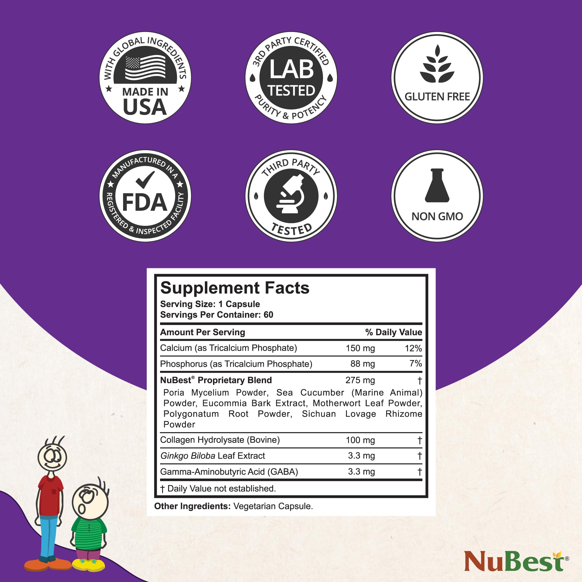 NuBest Bundle Tall 10 Tall | Height Growth Support for Kids & Teens | Calcium, Vitamins D3 K2, Collagen & Herbs | Bone Strength, Focus & Development